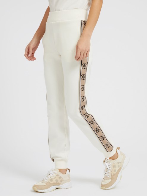 Pantalón Jogger Con Cinta Del Logo Blanco Guess