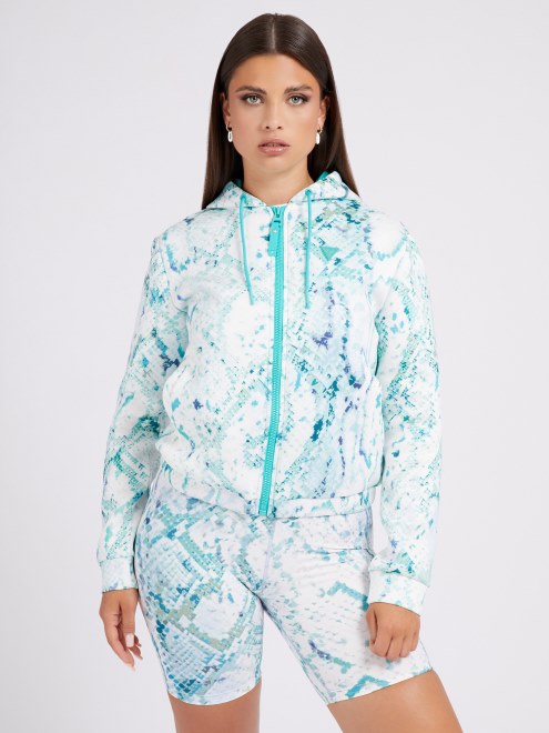 Chamarra Con Estampado Animalier Guess Multicolor