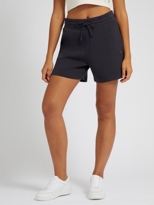 Guess Shorts Laterales Con Logo Gris Oscuro