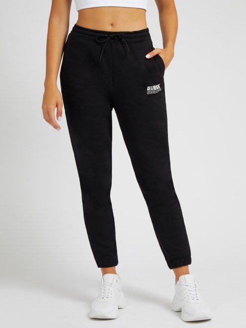Jogger Con Logo Lateral Negro Guess
