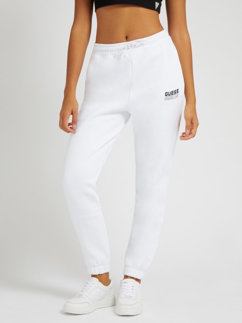 Jogger Con Logo Lateral Blanco Guess