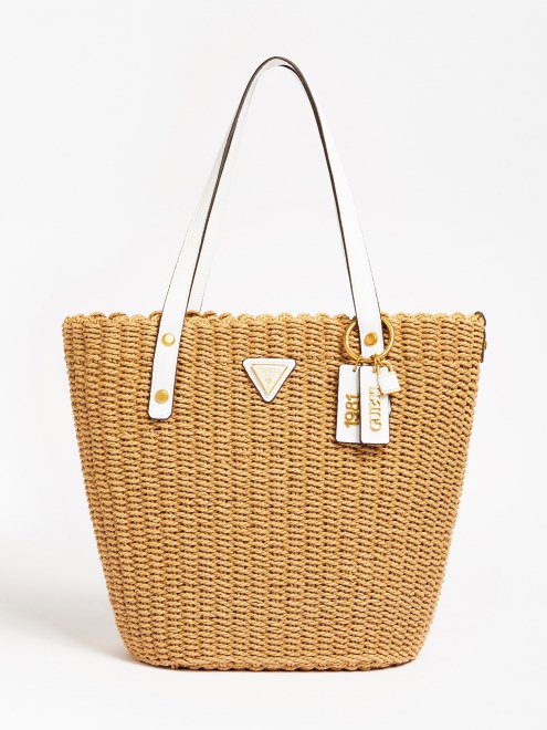 Shopper Adivinar Lilica Rafia Blanco