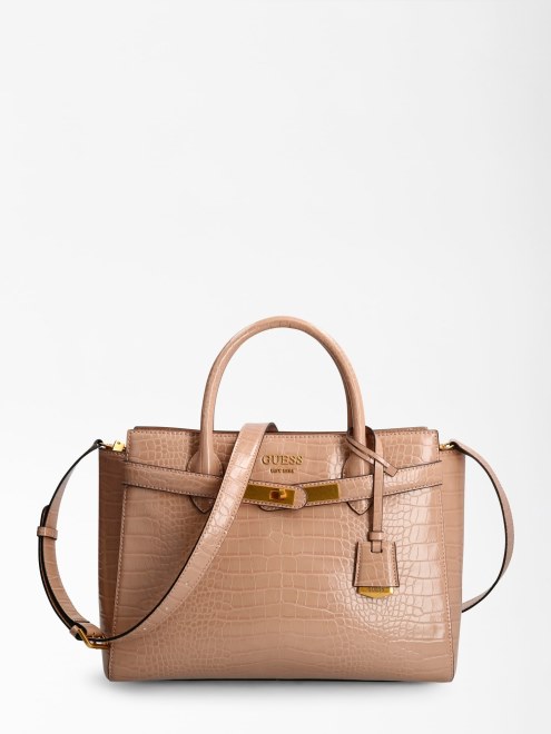 Bolso De Mano Enisa Guess Estampado Cocodrilo
