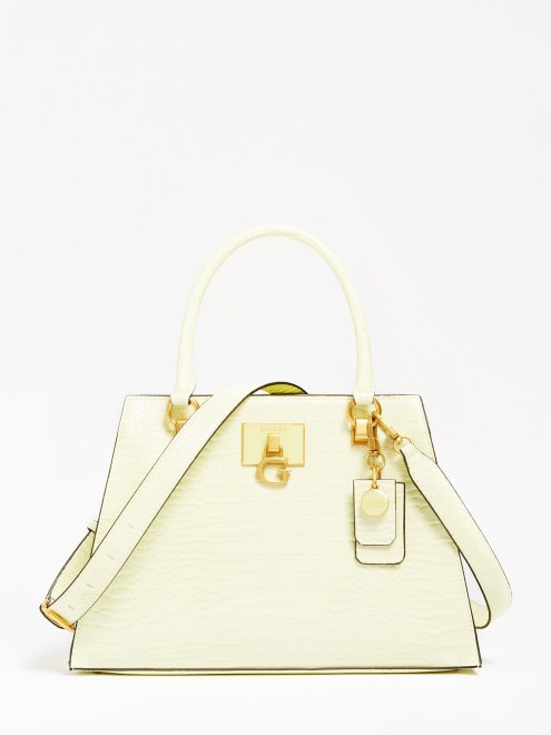 Bolso De Mano Lgl Guess Stephi Con Estampado De Cocodrilo