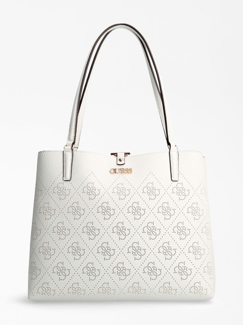 Bolso De Hombro Con Logo Amara 4g Guess Blanco