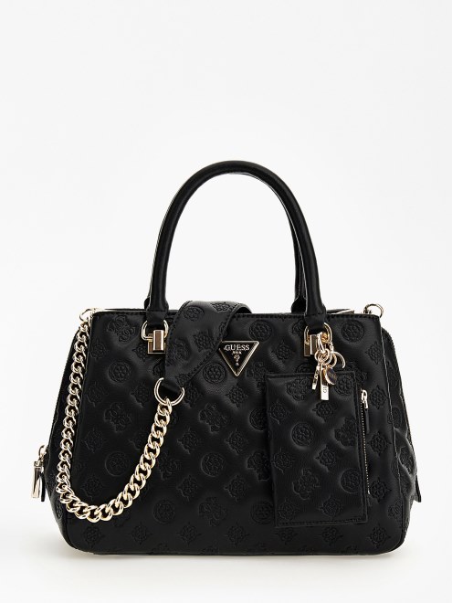 La Femme Bolso De Mano Con Logo En Relieve Negro Guess