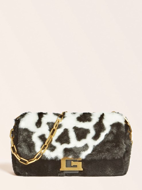 Bandolera De Piel Sintetica Helma Adivinar Negro