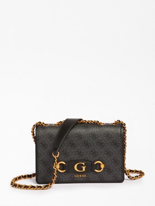 Minibolso Bandolera Adivina Gris Con Logo Izzy 4g