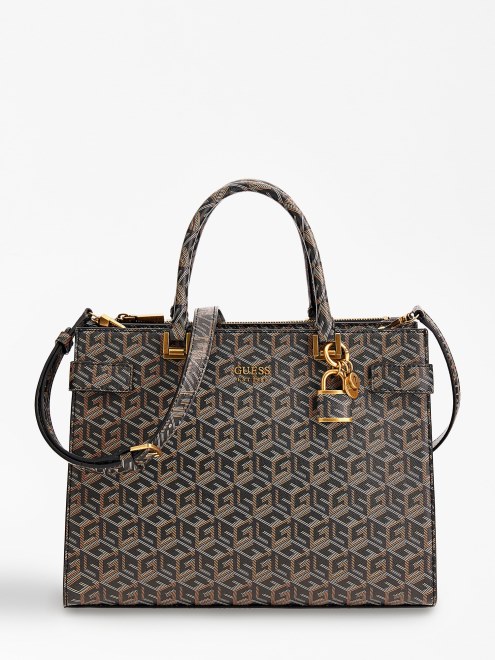 Bolso De Mano Con Logo De Atene G Cube Negro