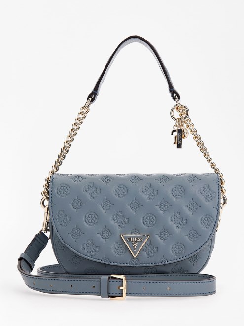 Bolso Mini Con Logo Grabado La Femme Guess Azul Claro