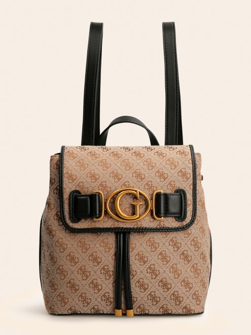 Mochila Con Logo Aviana 4g Guess Multi Beige