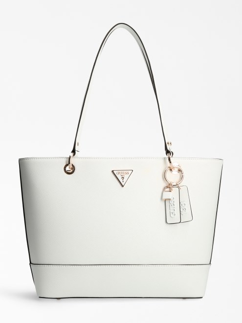 Bolso Shopper Con Logo Guess Noelle Blanco