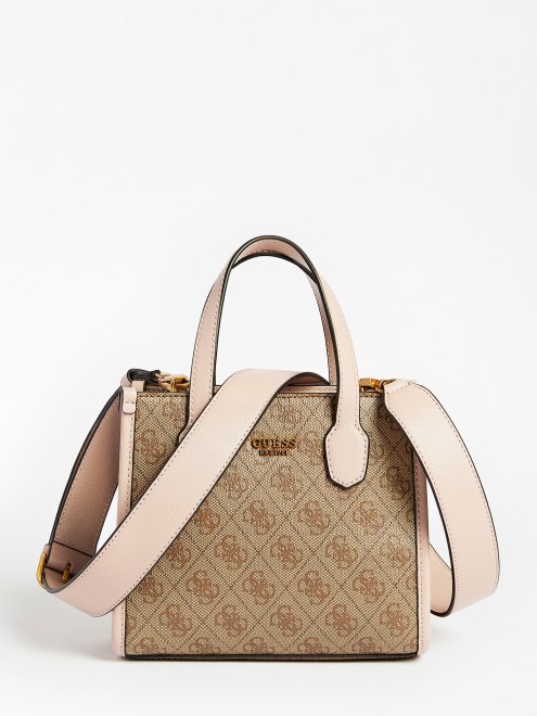 Bolso Mini Rosa Con Logo 4g De Guess Silvana