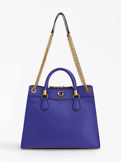 Bolso De Mano Guess Nell Lila