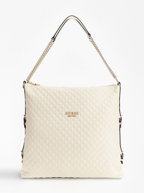 Bolso Shopper Acolchado Adam Blanco Guess