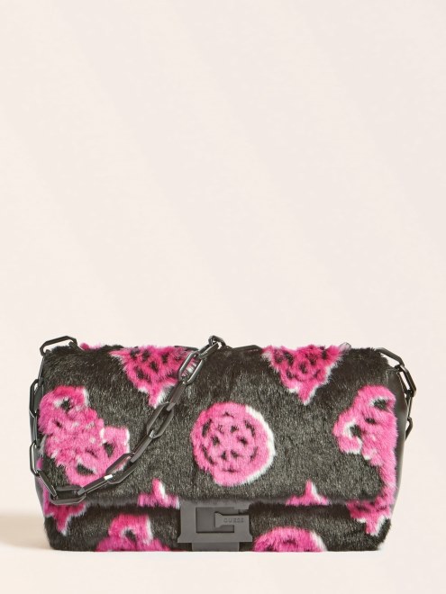 Bolso Cruzado De Piel Sintética Con Varios Helma Negros De Guess