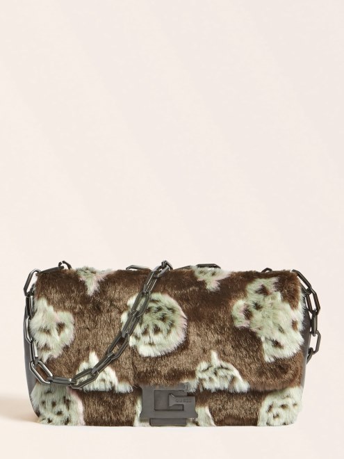 Bandolera De Piel Sintetica Helma Adivinar Marron Multi