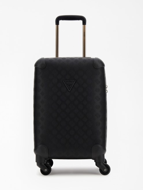 Bolso Trolley Guess Wilder Negro Con Logo En Bajorrelieve