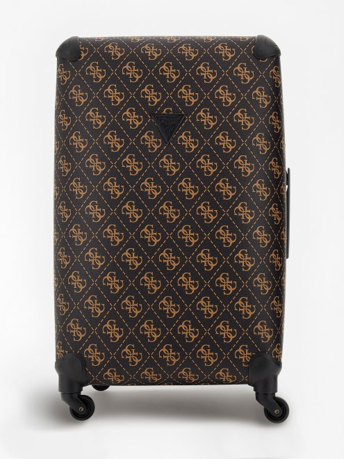 Bolso De Viaje Con Logo Guess Berta 4g Marrón