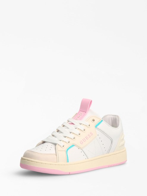 Adivinar La Zapatilla De Deporte Blanca Con El Logo De Bianqa