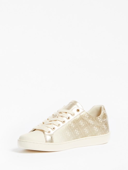 Tenis Dorados Con Logo 4g De Guess Rosalía
