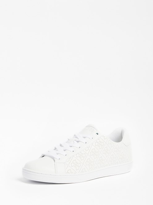 Adivina Rosalía Perforado 4g Logo Zapatilla Blanca