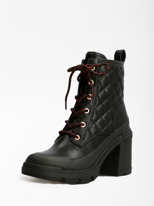 Bota Militar Acolchada Renca Guess Negra