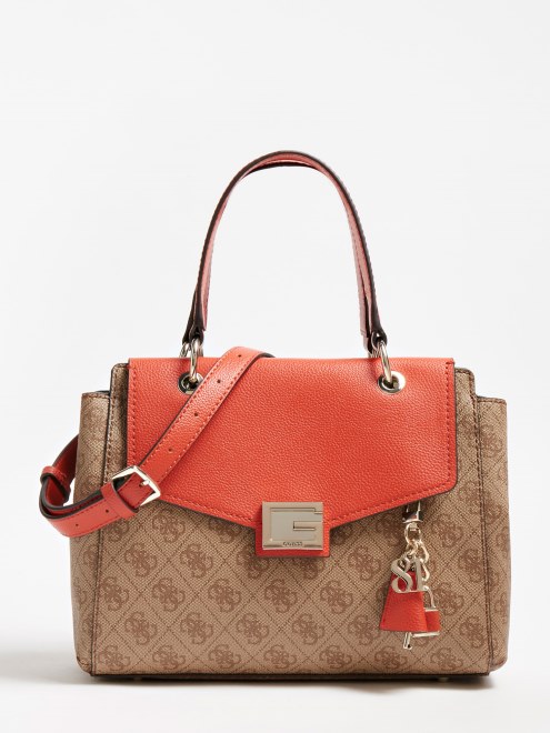 Valy 4g Logo Mini Bolso De Mano Adivinar Naranja