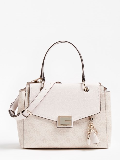 Valy 4g Logo Mini Bolso De Mano Guess Blanco