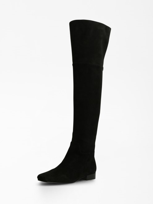 Bota De Piel Genuina Guess Finnola Negra