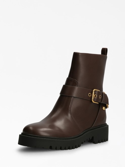 Botin Hebilla Oracia Adivinar Marron