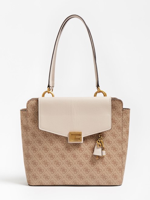 Bolso De Hombro Con Logo 4g De Guess Valy Marron