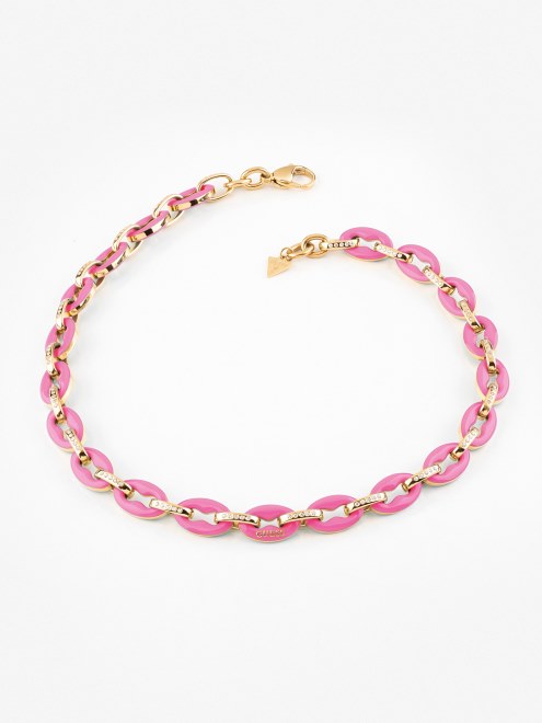 Collar De Eslabones De Conjetura Pulpo Rosa