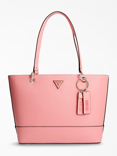 Bolso Shopper Con Logo De Guess Noelle Rosa