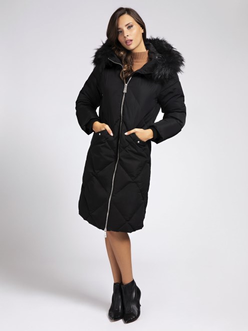 Chaqueta De Piel Sintetica Adivinar Negro