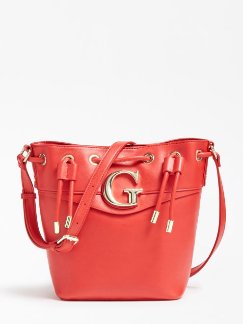 Bolso Bombonera Guess Genevieve Rojo