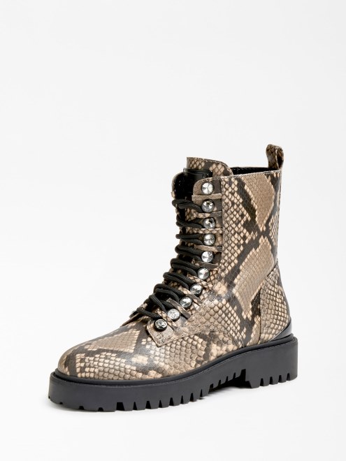 Bota Militar Oxana Gris Multi Guess