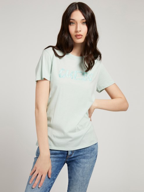 Camiseta Con Logo En La Parte Delantera Verde Claro Supongo