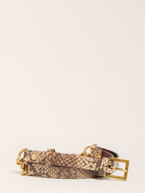 Cinturón Guess Marciano Estampado Phyton Naranja