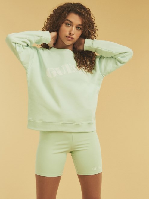 Sudadera Verde Con Logo En La Parte Delantera