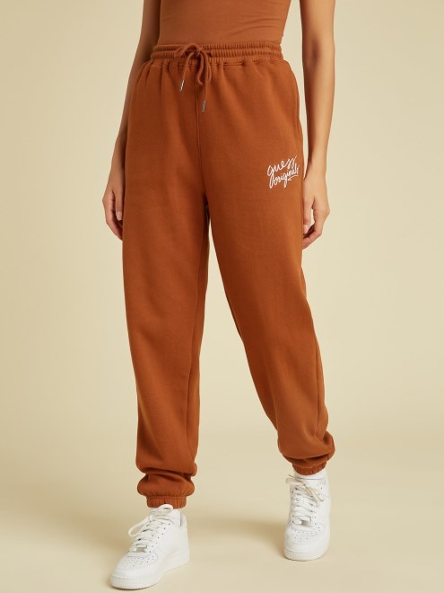 Joggers Con Logo Delantero Rojo Guess