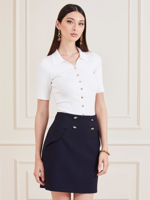 Blanco Marciano Polo Sueter Body Adivinar