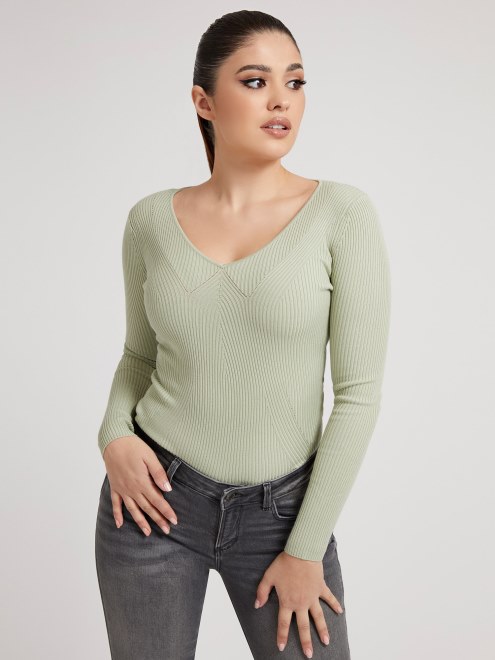 Jersey Guess De Mezcla De Viscosa Verde