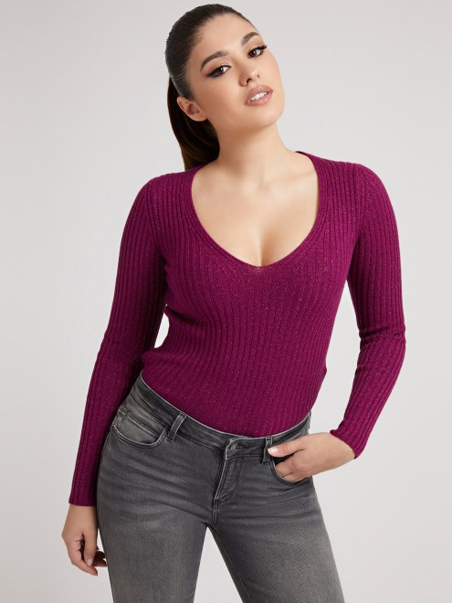 Top Lúrex Adivinar Rojo