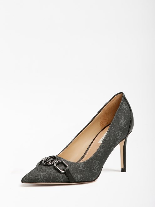 Aleda 4g Logo Zapato De Salón Negro Multi Guess