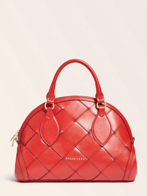Bolso De Mano Guess Red Giorgia Luxe De Piel Auténtica