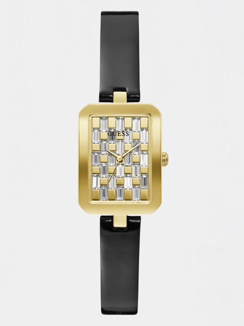 Reloj Analógico De Cristal Plateado Adivinar Tendencia