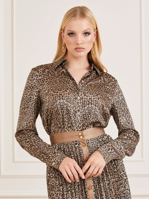 Camiseta Marciano All Over Print Animalier Guess