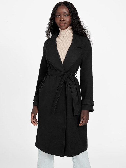 Abrigo Guess Clover Negro Azabache