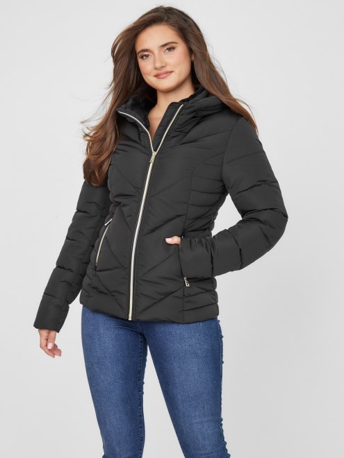 Chaqueta Acolchada Laila Guess Negro Azabache